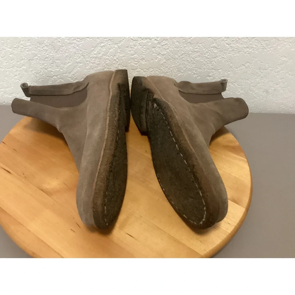 AllSaints Chelsea Boots‎ Mens 42 / 11 Taupe Brown Suede Crepe Sole Rhett Slip-on